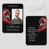 Memorial Keepsake Baseball Softball  名刺 (正面/裏面)