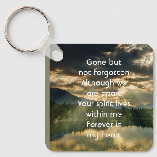 Memorial Keepsake Beautiful Lake Beach キーホルダー (正面)