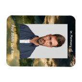 Memorial Keepsake Beautiful Lake Beach  マグネット (横)