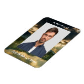 Memorial Keepsake Beautiful Lake Beach  マグネット (左側)