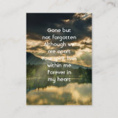 Memorial Keepsake Beautiful Lake Beach 名刺 (正面)