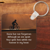 Memorial Keepsake Biking Cycling Bike  キーホルダー (裏面)
