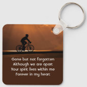 Memorial Keepsake Biking Cycling Bike  キーホルダー (裏面)