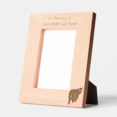 Memorial Keepsake Black Bear Animal レーザー彫刻フレーム (左)