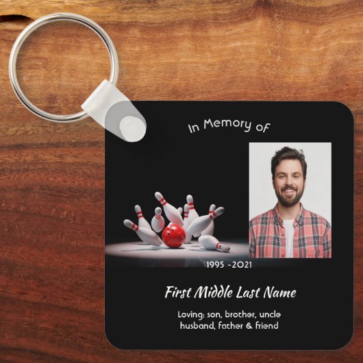 Memorial Keepsake Bowling Bowler キーホルダー (正面)