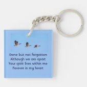 Memorial Keepsake Canada Goose Outdoors キーホルダー (裏面)