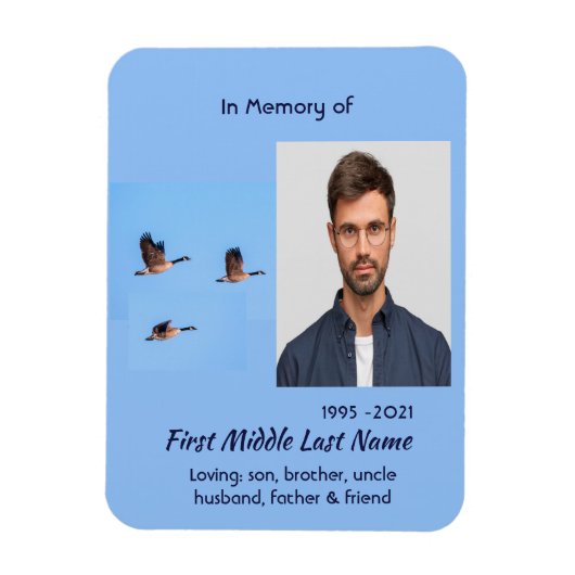  Memorial Keepsake Canada Goose Outdoors マグネット (縦)