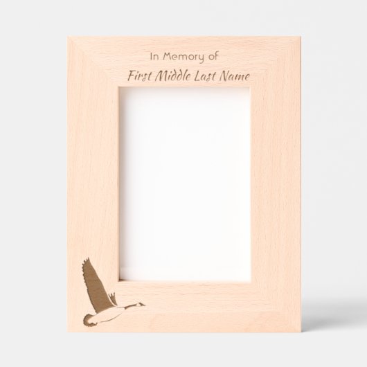  Memorial Keepsake Canada Goose Outdoors レーザー彫刻フレーム (正面)