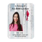 Memorial Keepsake Cardinal Bird マグネット (縦)