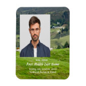 Memorial Keepsake Cattle Farm Landscape マグネット (縦)