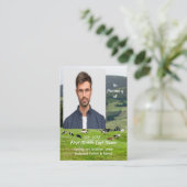 Memorial Keepsake Cattle Farm Landscape 名刺 (スタンド正面)