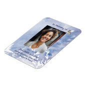 Memorial Keepsake Chickadee Bird Winter  マグネット (左側)