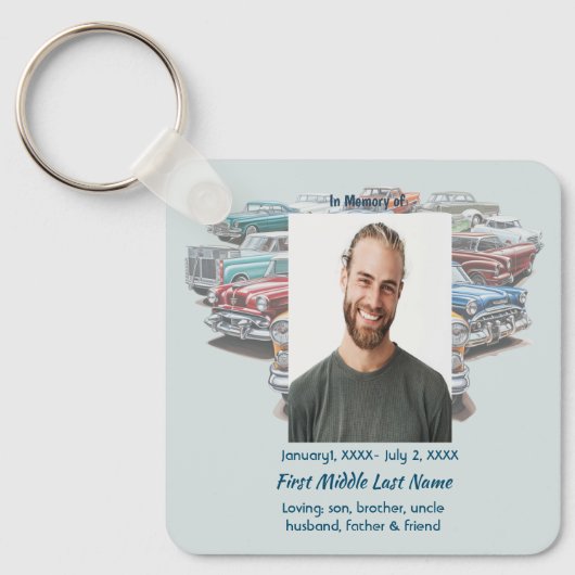  Memorial Keepsake Classic Vintage Car  キーホルダー (正面)