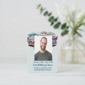 Memorial Keepsake Classic Vintage Car Vehicle  名刺 (スタンド正面)