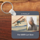 Memorial Keepsake  Clouds Biplane Sky キーホルダー (正面)