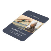 Memorial Keepsake  Clouds Biplane Sky マグネット (左側)