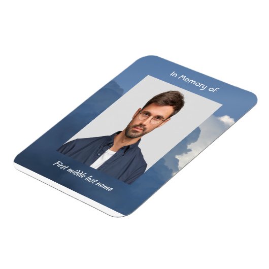 Memorial Keepsake Clouds Sky Heavenly マグネット (左側)