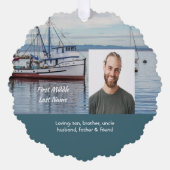 Memorial Keepsake Commercial Fisherman オーナメントカード (正面)