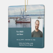 Memorial Keepsake Commercial Fisherman セラミックオーナメント (左)