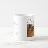 Memorial Keepsake Custom Pet's Photo And Name  コーヒーマグカップ (中央)