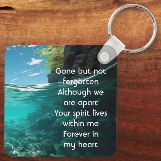 Memorial Keepsake  Deep Sea Diving Diver キーホルダー (裏面)