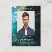 Memorial Keepsake Deep Sea Diving Diver 名刺 (正面)