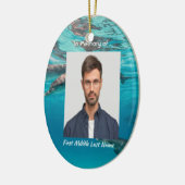 Memorial  Keepsake Dolphins Underwater Ocean セラミックオーナメント (左)