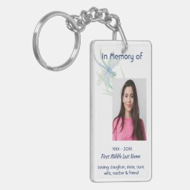  Memorial Keepsake Dragonfly Watercolor  キーホルダー