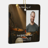 Memorial Keepsake Drummer Drums Band  セラミックオーナメント (右)