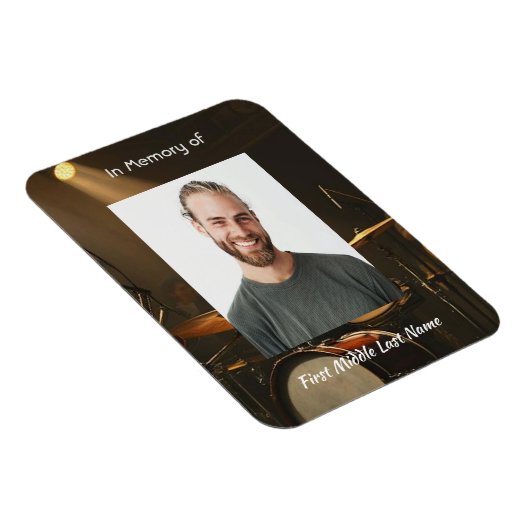 Memorial Keepsake Drummer Drums Band  マグネット (右側)