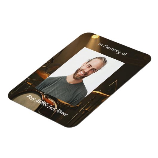 Memorial Keepsake Drummer Drums Band  マグネット (左側)