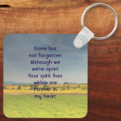 Memorial Keepsake Farm Crop Prairie キーホルダー (裏面)