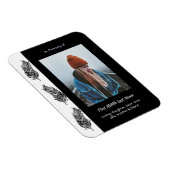 Memorial Keepsake Feather Tribal Boho  マグネット (右側)