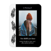 Memorial Keepsake Feather Tribal Boho マグネット (縦)