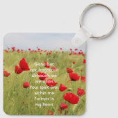 Memorial Keepsake Field of Red Poppy キーホルダー (裏面)
