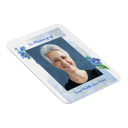  Memorial Keepsake Forget me Not" Flowers マグネット (右側)