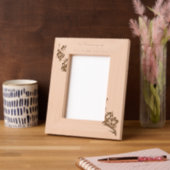  Memorial Keepsake Forget me Not" Flowers レーザー彫刻フレーム (左)