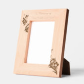  Memorial Keepsake Forget me Not" Flowers レーザー彫刻フレーム (左)