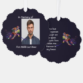 Memorial Keepsake Hockey Player Sport オーナメントカード