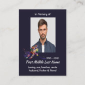 Memorial Keepsake Hockey Player Sport 名刺 (正面)