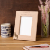 Memorial Keepsake Howling Wolf Art レーザー彫刻フレーム (左)