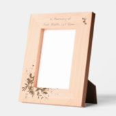 Memorial Keepsake  Hummingbird Yellow Roses  レーザー彫刻フレーム (左)