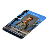 Memorial Keepsake  Lake Forest Trees マグネット (左側)