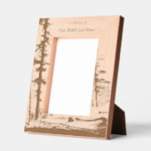 Memorial Keepsake  Lake Forest Trees レーザー彫刻フレーム (左)