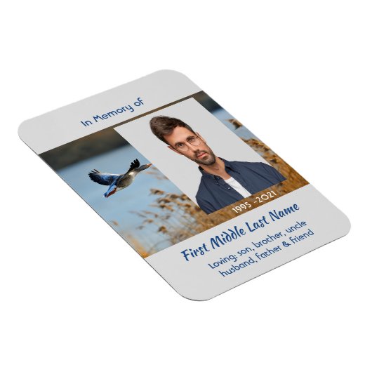 Memorial Keepsake Lake Geese Birds マグネット (右側)