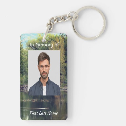  Memorial Keepsake Lake Pond Park Ducks  キーホルダー (裏面)