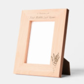 Memorial Keepsake Lavender Garden Flower レーザー彫刻フレーム (左)