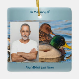 Memorial Keepsake Mallard Ducks Bird セラミックオーナメント