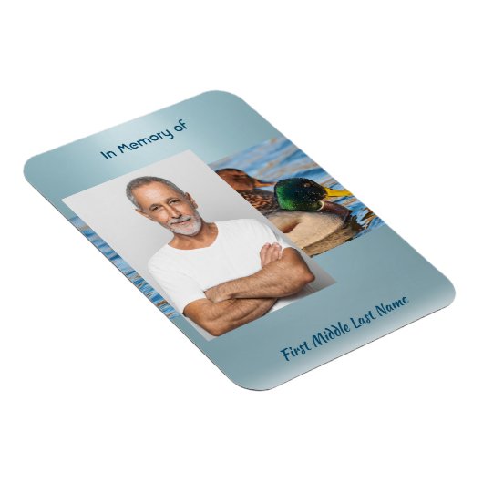 Memorial Keepsake Mallard Ducks Bird マグネット (右側)