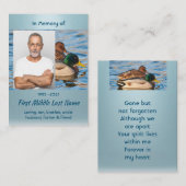 Memorial Keepsake Mallard Ducks Bird 名刺 (正面/裏面)